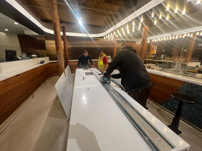commercial bar install