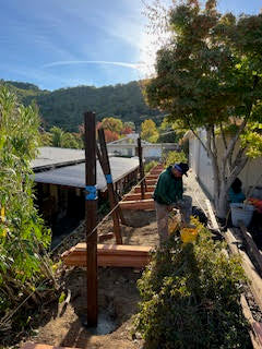 exterior fence posts